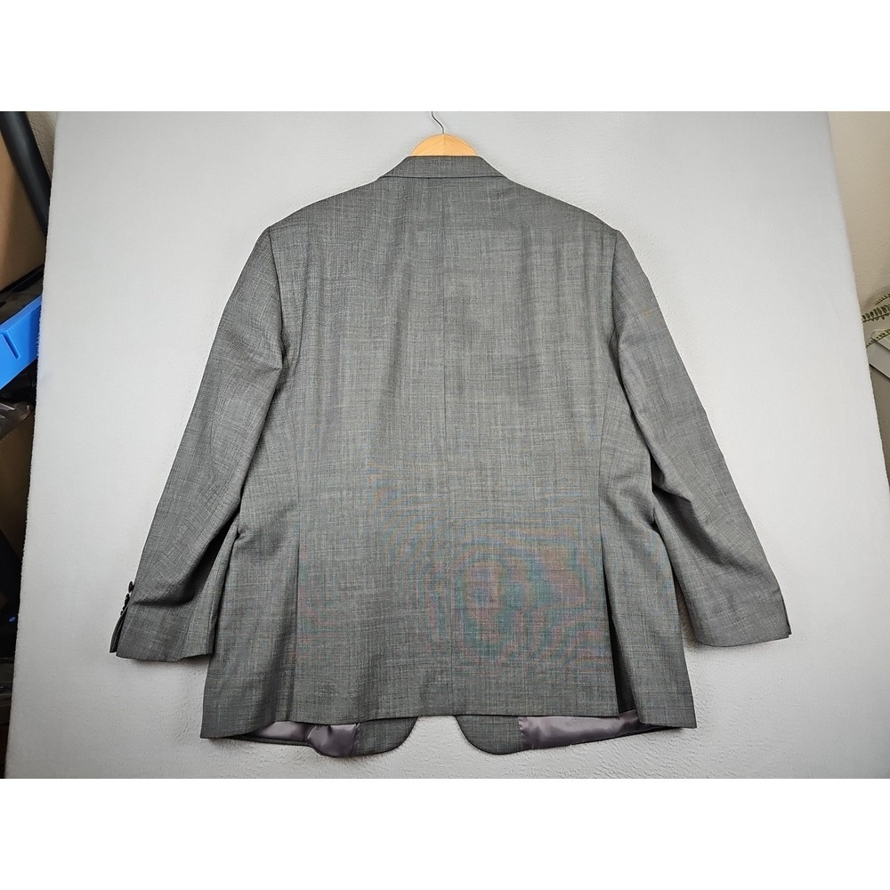 Lauren Ralph Lauren Blazer Black Label Men's 48R Gray 100% Wool Suit Jacket Coat - Picture 6 of 7